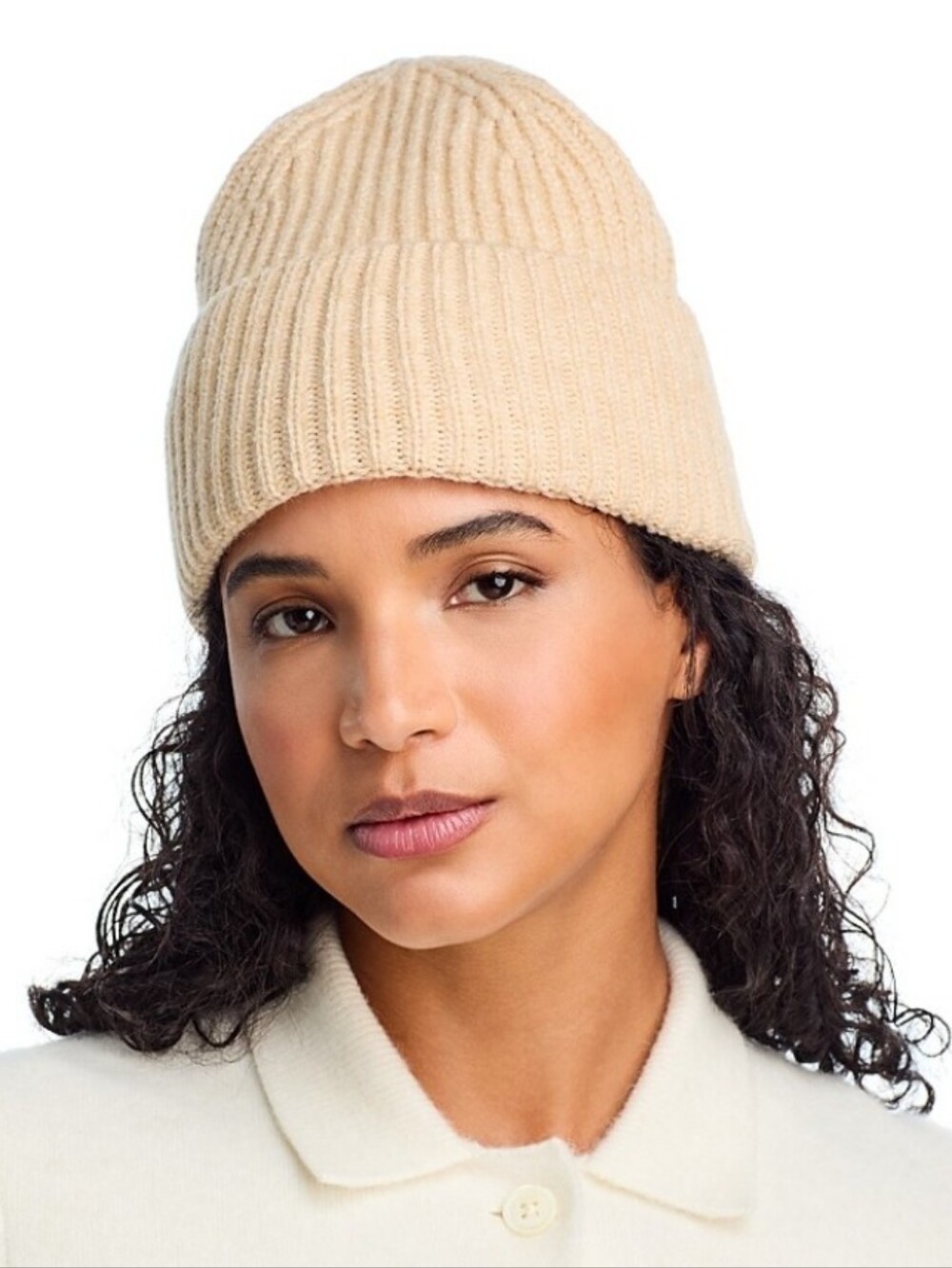 Aqua, a Bloomingdale's Exclusive Solid Rib Knit Cuff Hat NWT Gift. Cold Weather